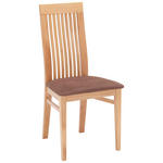 STUHL  in Mikrofaser Holz, Textil  - Buchefarben/Braun, KONVENTIONELL, Holz/Textil (46/100,5/45cm) - Cantus