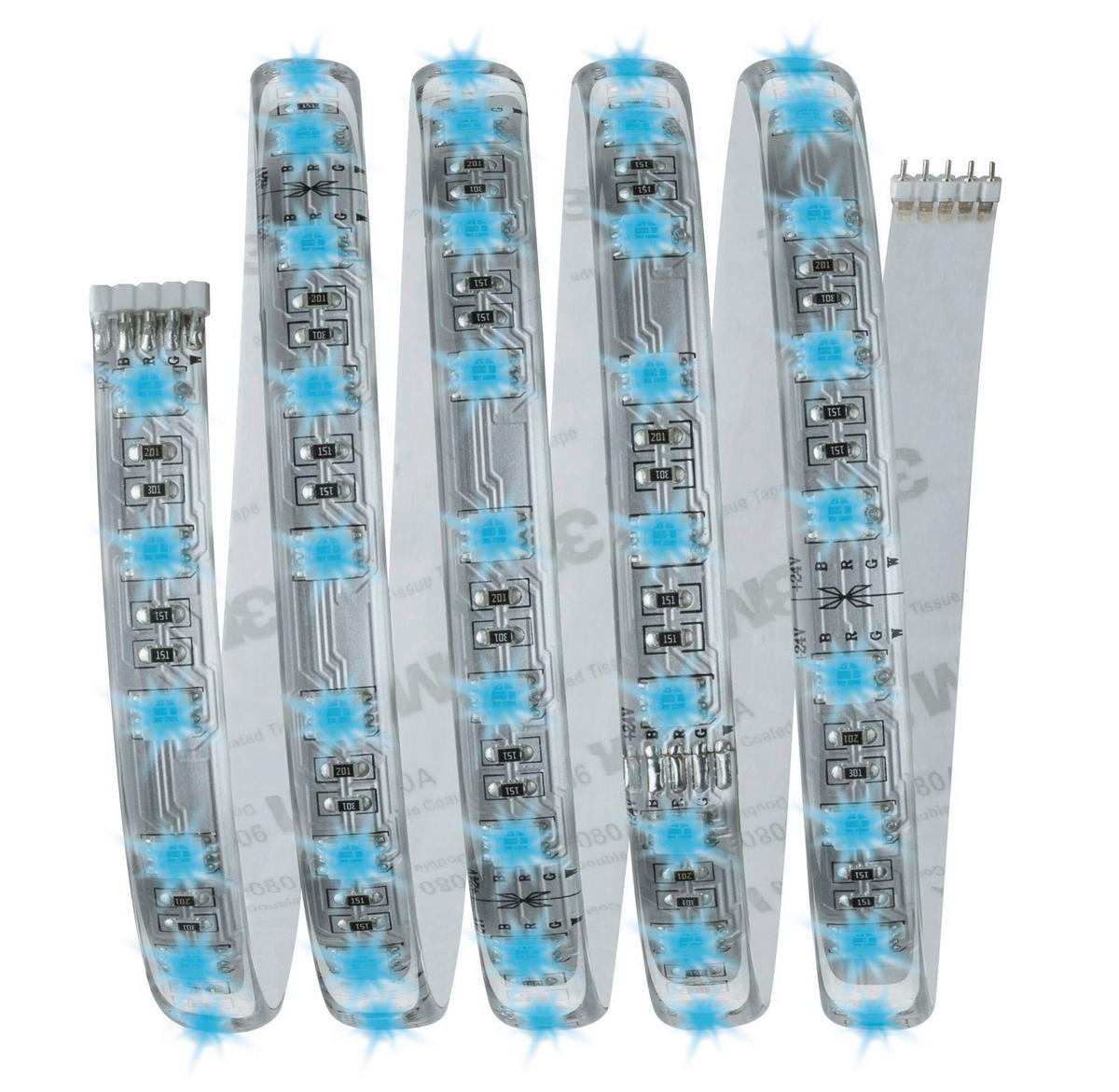 LED-STRIP 150/1,25/0,3 cm  MAX LED  - Silberfarben, Design, Kunststoff (150/1,25/0,3cm) - Paulmann