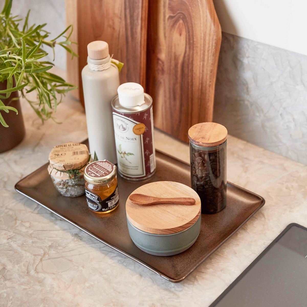 SERVIERPLATTEN-SET RAW 6-teilig  - Braun, Basics, Keramik (12/33/21cm) - Aida