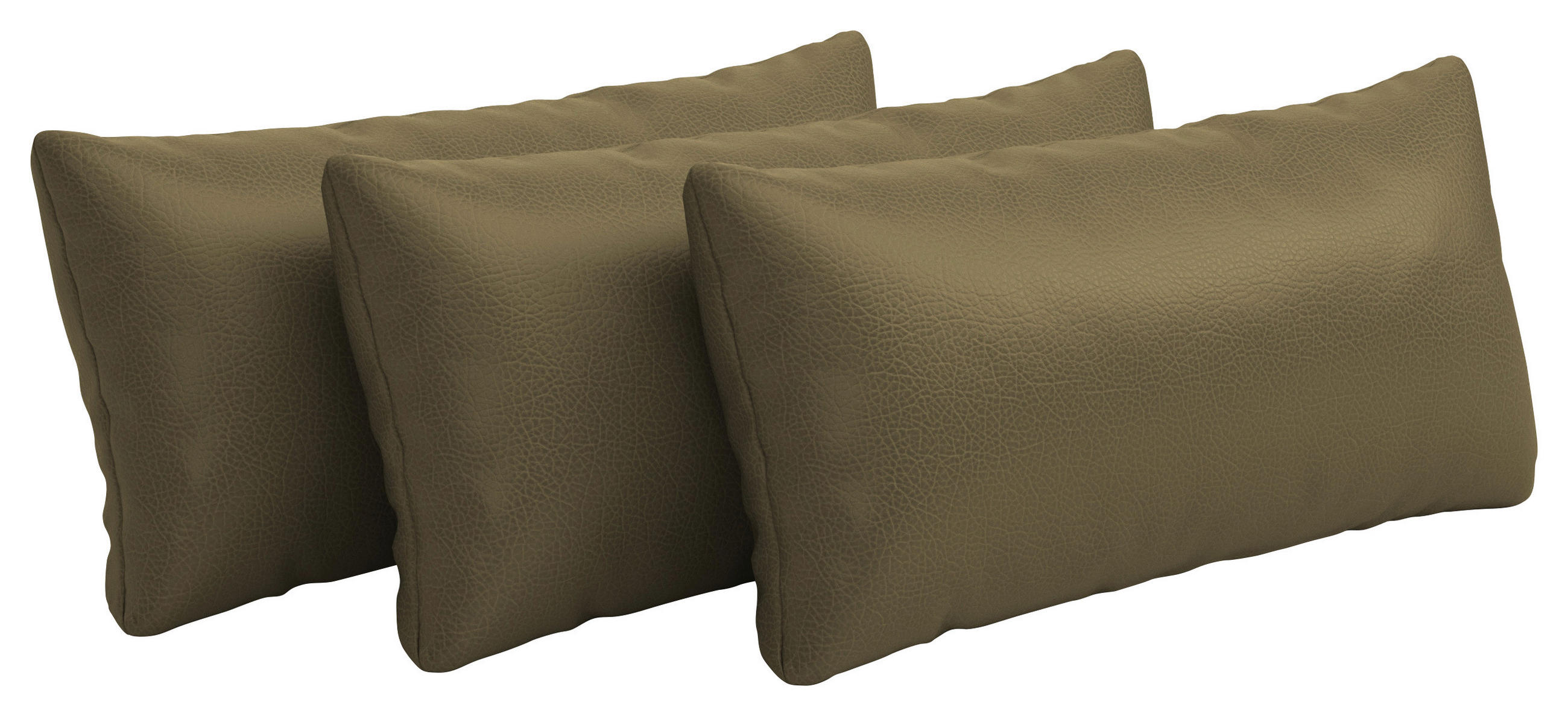 NIERENKISSEN - Olivgrün, Konventionell, Leder (65/25cm) - Sit & More