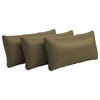 NIERENKISSEN  - Olivgrün, Konventionell, Leder (65/25cm) - Sit & More
