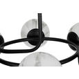 DECKENLEUCHTE Sirius 67/44 cm  - Schwarz/Weiß, Design, Glas (67/44cm) - Dieter Knoll