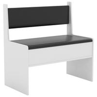 SITZBANK Holzwerkstoff Weiss  - Weiss, Modern, Holzwerkstoff (80/80/42cm) - MID.YOU