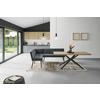 ECKBANK 195/157 cm  in Grau  - Schwarz/Grau, LIFESTYLE, Textil/Metall (195/157cm) - MID.YOU