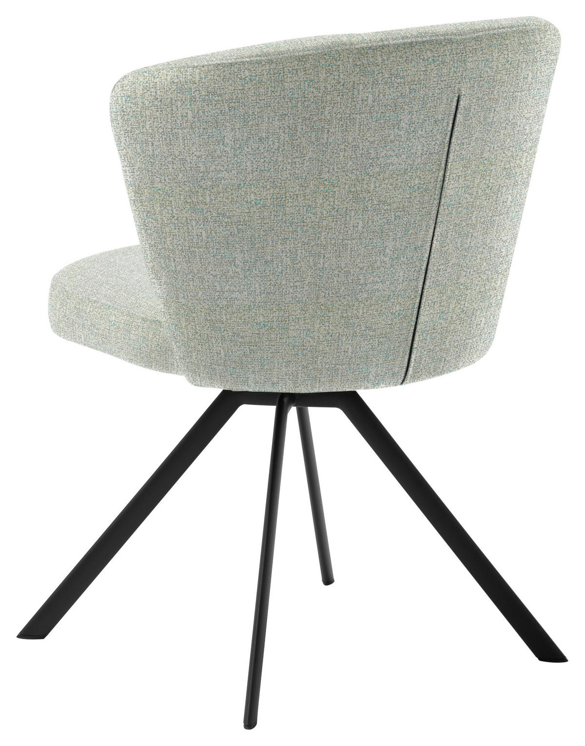 ARMLEHNSTUHL  Lederauswahl, Stoffauswahl Struktur  - Anthrazit/Hellgrün, Design, Textil/Metall (63/83/63cm) - Schöner Wohnen