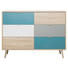 KOMMODE 120/85/40 cm - Eichefarben/Petrol, Trend, Holzwerkstoff (120/85/40cm) - Carryhome KOMMODE 120/85/40 cm - Eichefarben/Petrol, Trend, Holzwerkstoff (120/85/40cm) - Carryhome