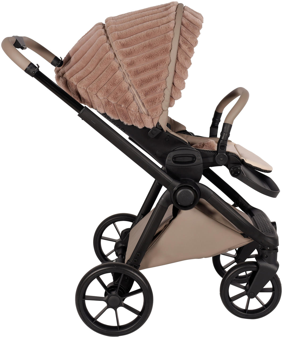 BARNVAGNSSET Facetty  - cappuccino/svart, Design, metall/textil (104,5/62/94cm) - Jimmylee