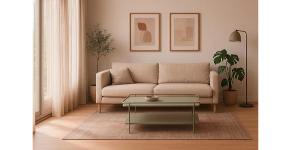 COUCHTISCH - Olivgrün, Basics, Metall (110/55/34cm) - Xora