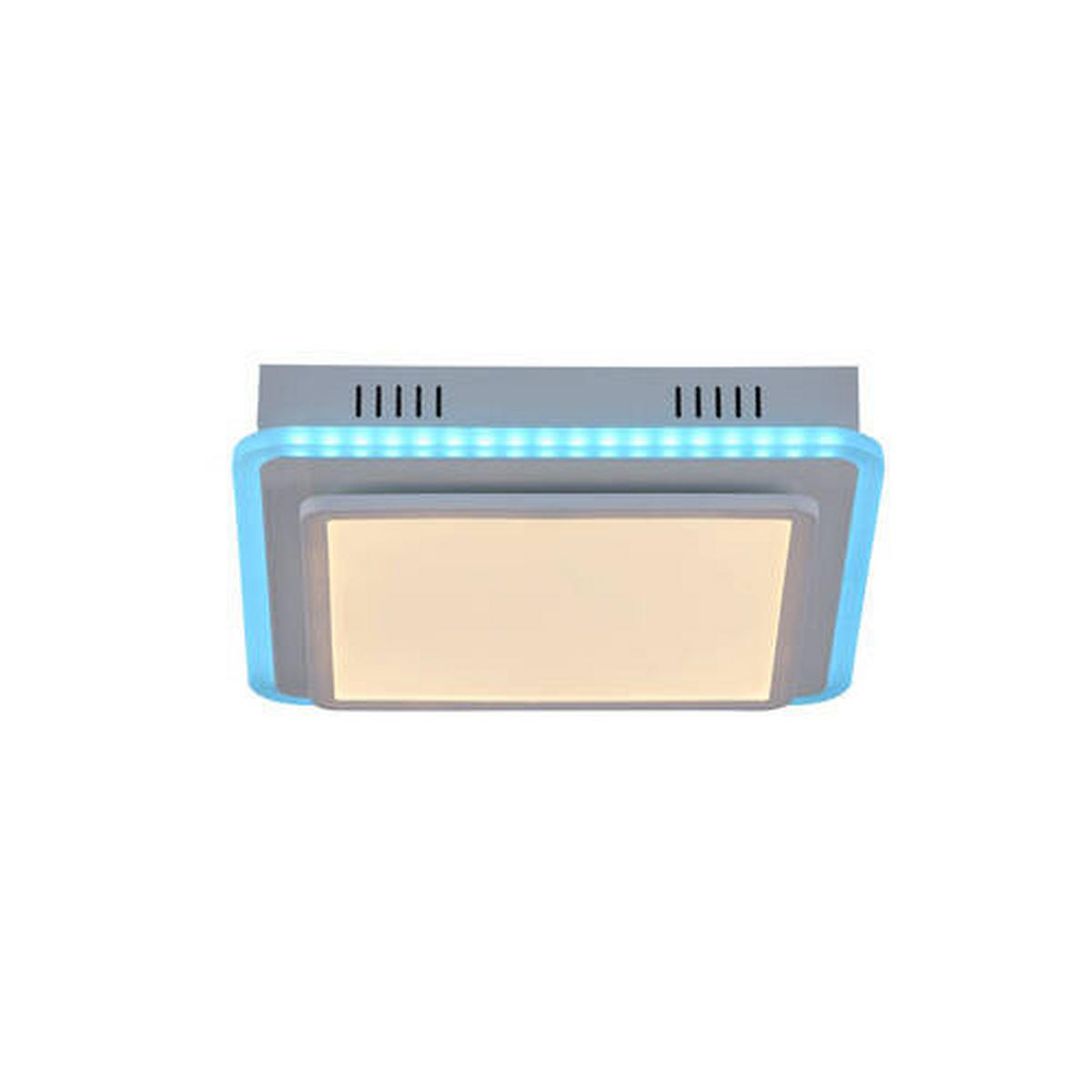 LED-Deckenleuchte Arenda 45,3/45,3/7,5 cm   - Weiß, Design, Kunststoff/Metall (45,3/45,3/7,5cm)