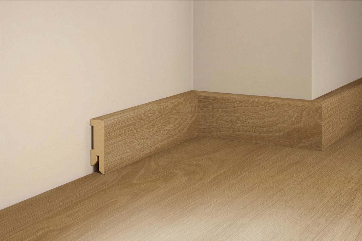 SOCKELLEISTE, Eiche Fels  - Basics, Holz (240/5/1,6cm) - Tilo