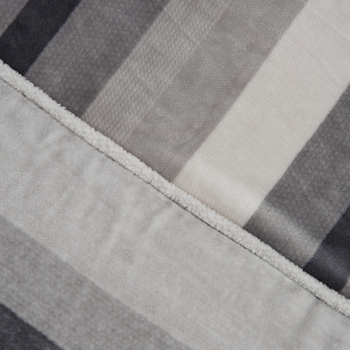 PLÉD 150/200 cm  - ezüst, Basics, műanyag (150/200cm) - Novel