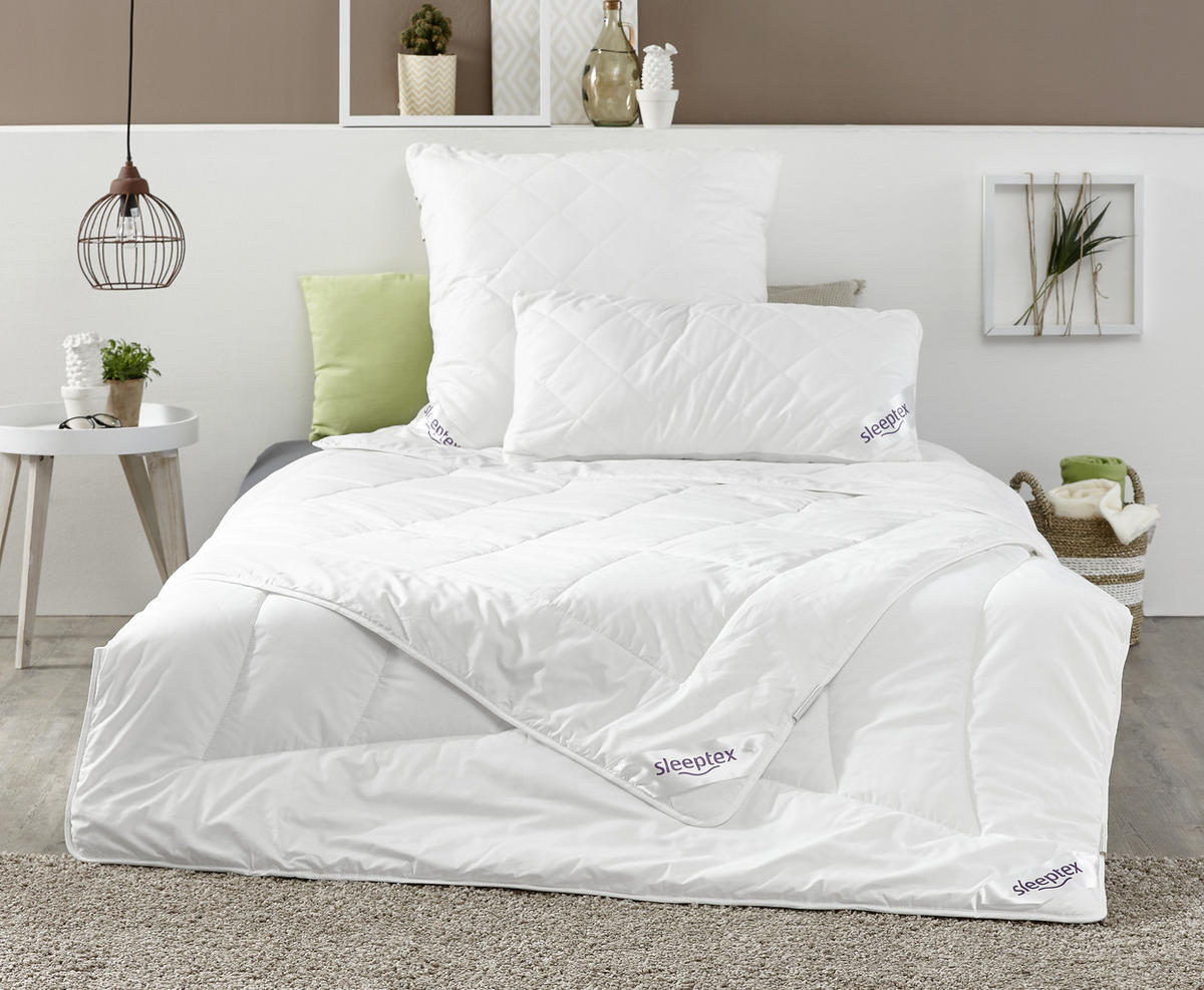 JASTUK PROŠIVENI 60/80 cm   SQUARE  - bijela, Basics, tekstil (60/80cm) - Sleeptex