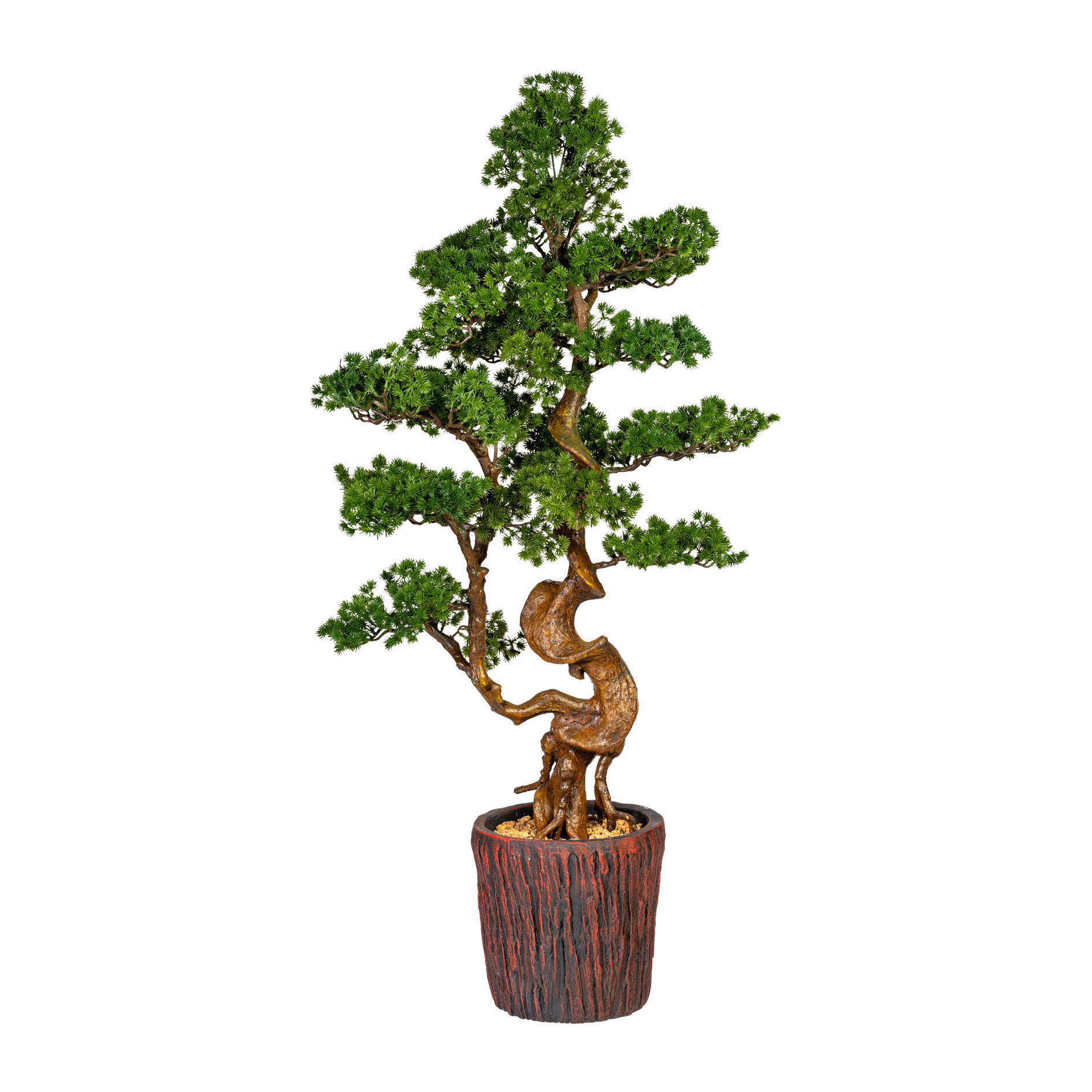 KUNSTPFLANZE Bonsai 125 cm  - Braun/Grün, Basics, Kunststoff (125cm) - P & B