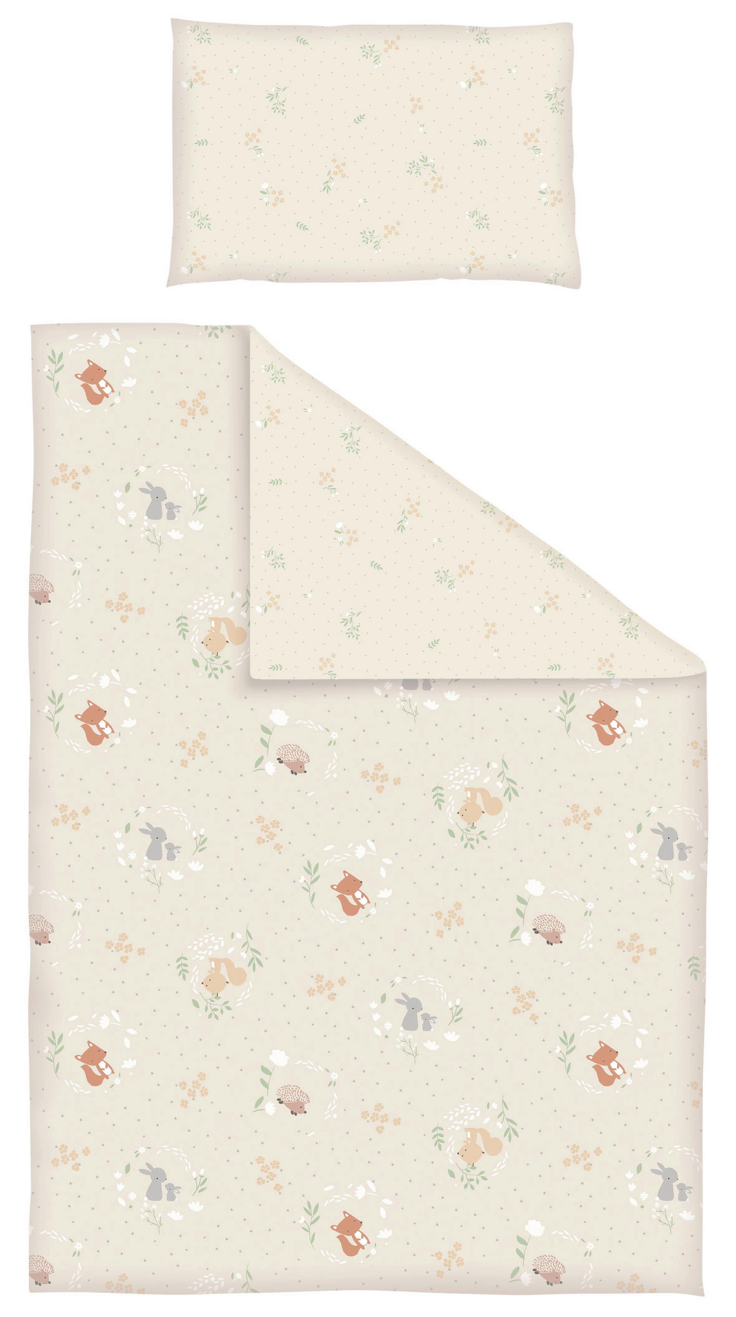 KINDERBETTWÄSCHE Flachgewebe, Renforcé  - Taupe, Basics, Textil (28/3/38cm) - Patinio