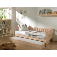 AUSZIEHBETT 90/200 cm  in Kieferfarben  - Kieferfarben, MODERN, Holz/Holzwerkstoff (90/200cm) - Vipack