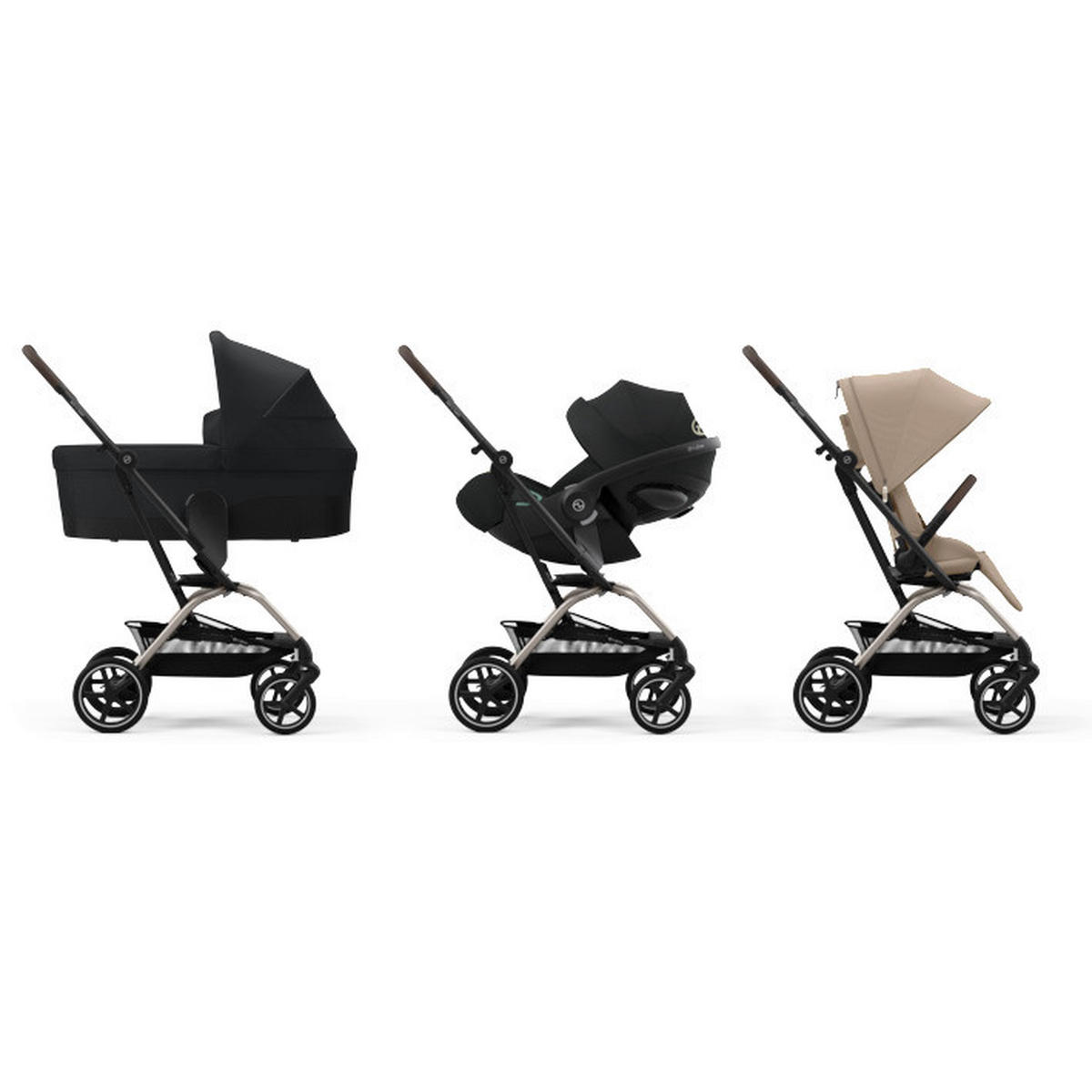 BUGGY Eezy S Twist+2  - Taupe/Beige, Basics, Kunststoff/Textil (80.5/45/105cm) - Cybex
