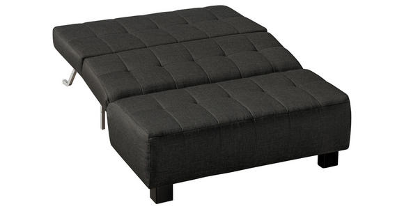 SCHLAFSOFA  in Anthrazit  - Anthrazit/Schwarz, Design, Textil/Metall (125/92/102cm) - Novel