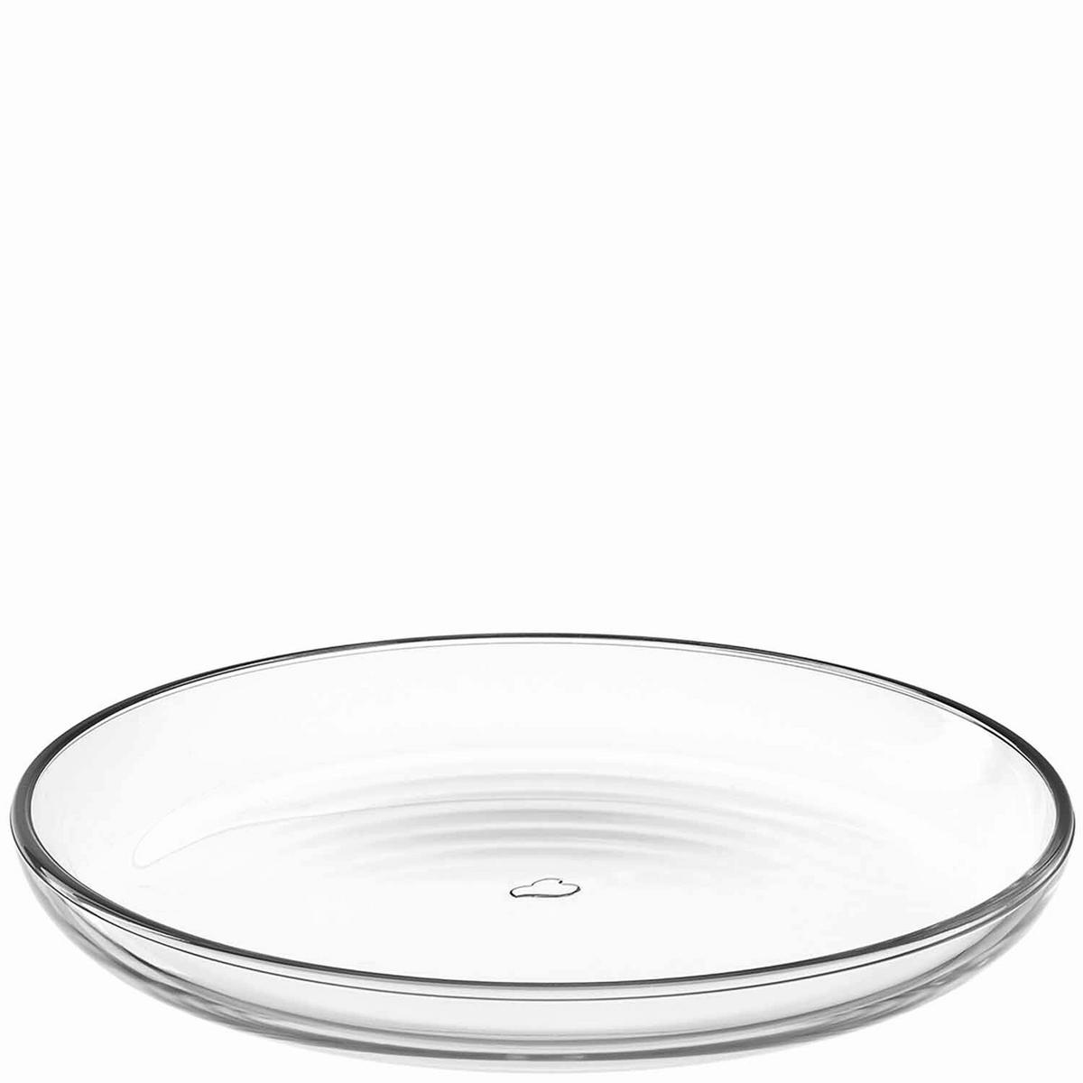 TELLERSET Cucina 4-teilig  - Transparent, Design, Glas (18,00/2,10/18,00cm) - Leonardo