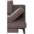 SCHLAFSOFA Cord Taupe  inkl. Bettkasten, Schlaffunktion, Armteilverstellung  - Taupe/Schwarz, Design, Textil/Metall (200/85/90cm) - Novel