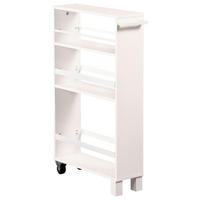 SERVIERWAGEN Weiß  - Weiß, Basics, Holz/Kunststoff (50/15/79cm) - Kesper