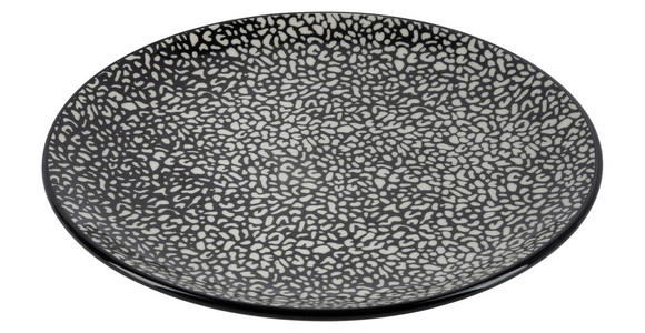 KOMBISERVICE Grau, Schwarz, Weiß 24-teilig 6 Personen  - Schwarz/Weiß, LIFESTYLE, Keramik - Novel