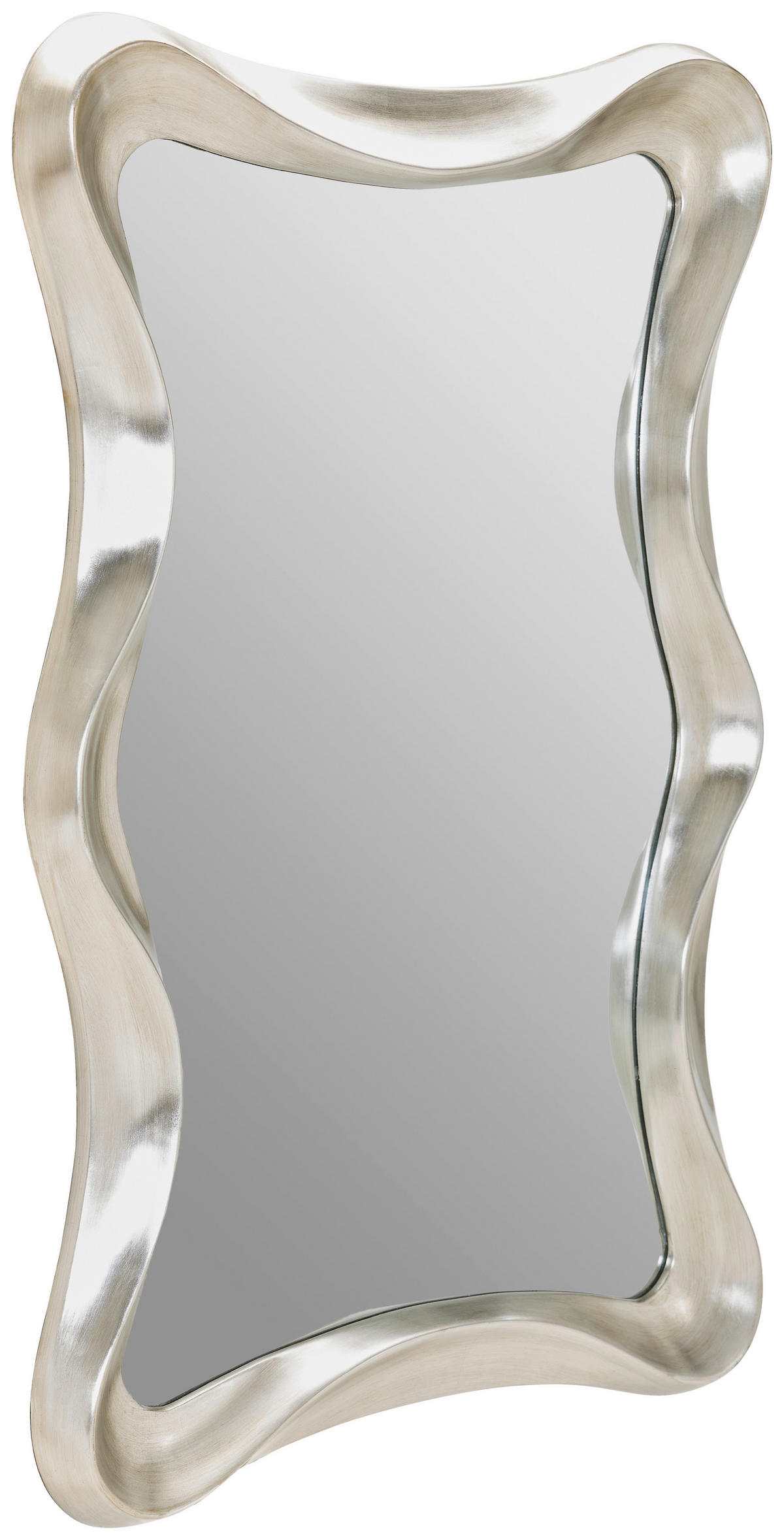 WANDSPIEGEL 80/120,5/5,5 cm  - Silberfarben, Design, Glas/Holzwerkstoff (80/120,5/5,5cm) - Novel