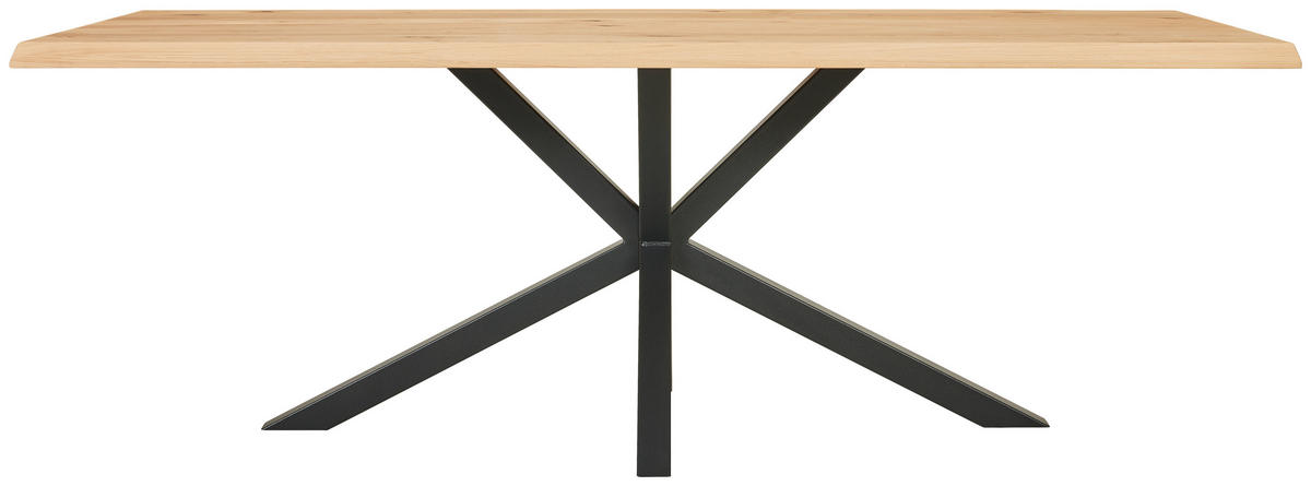 ESSTISCH in Holz 220/100/78 cm   - Eichefarben/Anthrazit, Design, Holz/Metall (220/100/78cm) - Johann Jakob