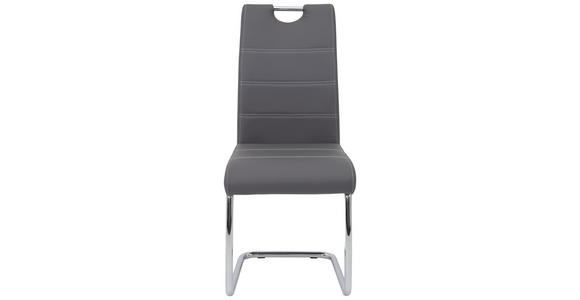 SCHWINGSTUHL in Lederlook - Chromfarben/Weiß, Design, Textil/Metall (43/98/59cm) - Carryhome