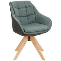 ARMLEHNSTUHL  in Webstoff, Mikrofaser  - Eichefarben/Anthrazit, KONVENTIONELL, Holz/Textil (57/83,5/60cm) - Landscape