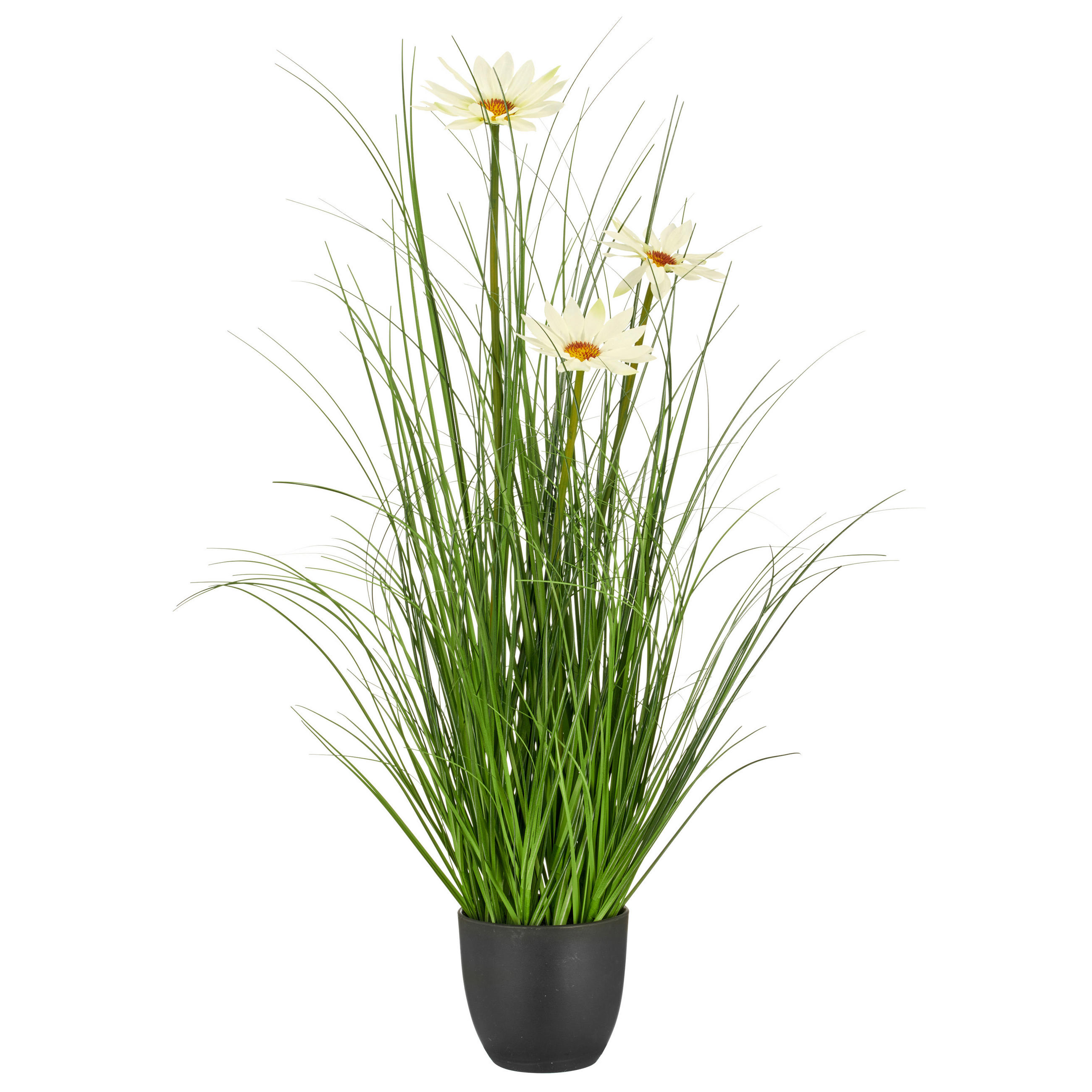 KUNSTBLUME - Schwarz/Grün, Basics, Kunststoff (71cm)