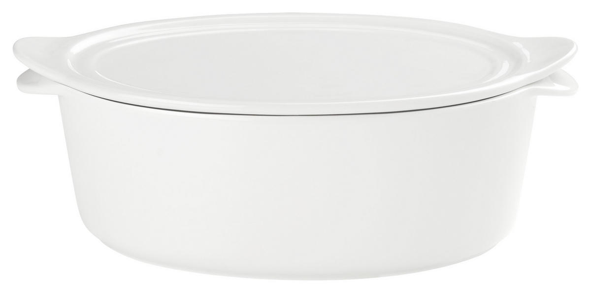 AUFLAUFFORM 26,3/17,3/8,7 cm   - Weiß, Basics, Keramik (26,3/17,3/8,7cm) - Homeware Profession.
