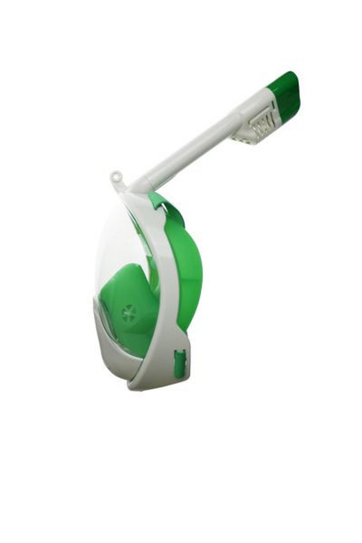 SCHNORCHEL-MASKE 1000 S/M - Weiß/Grün, Trend, Kunststoff