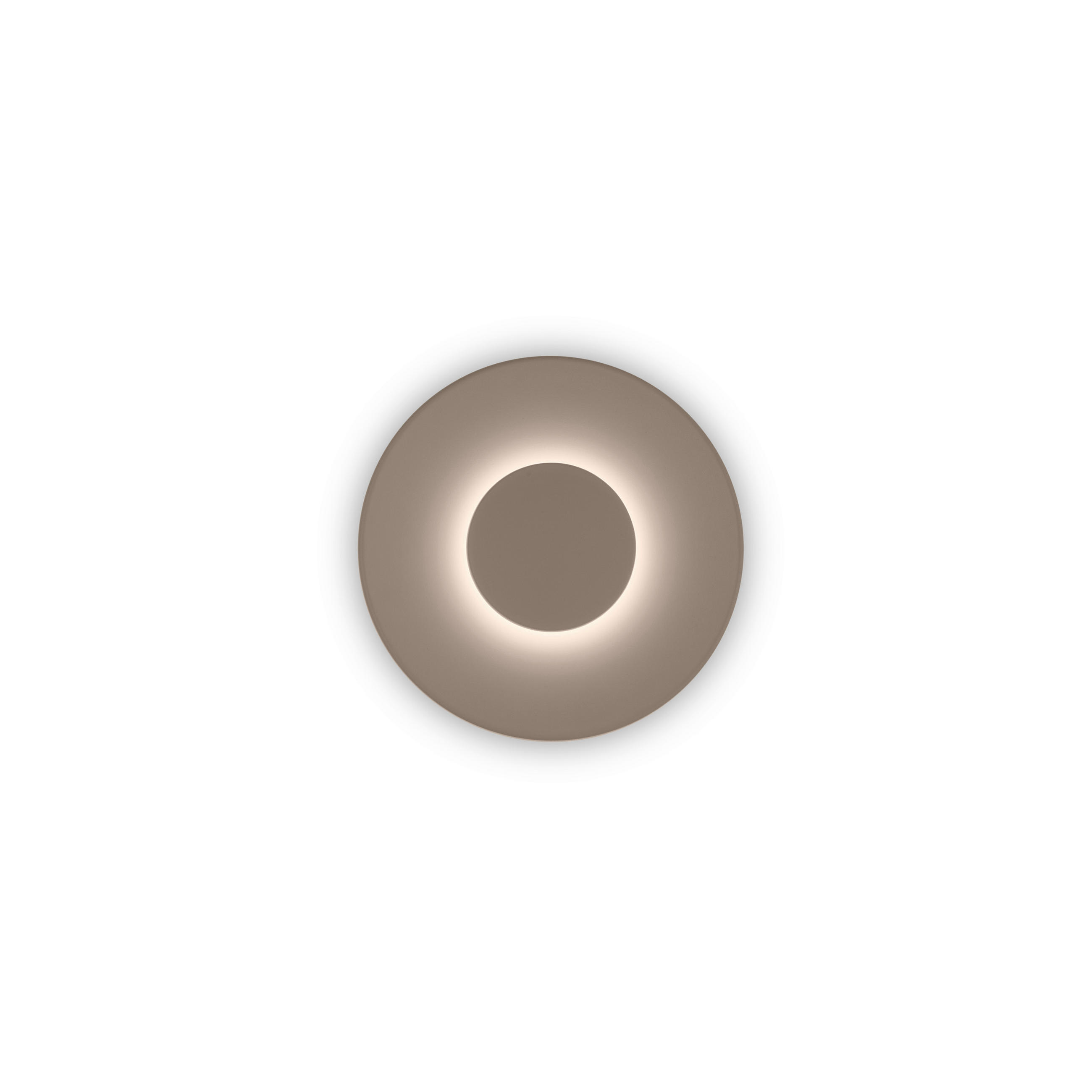 LED-WANDLEUCHTE BUD 24/5 cm   - Cappuccino, Design, Metall (24/5cm) - Helestra
