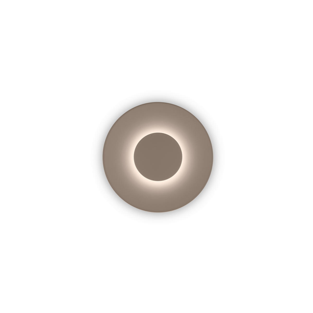 LED-WANDLEUCHTE BUD 24/5 cm   - Cappuccino, Design, Metall (24/5cm) - Helestra