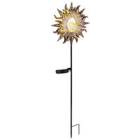 SOLÁRNE SVIETIDLO, 24,2/81,5 cm - čierna/bronzová, Basics, kov/plast (24,2/81,5cm) - Ambia Garden