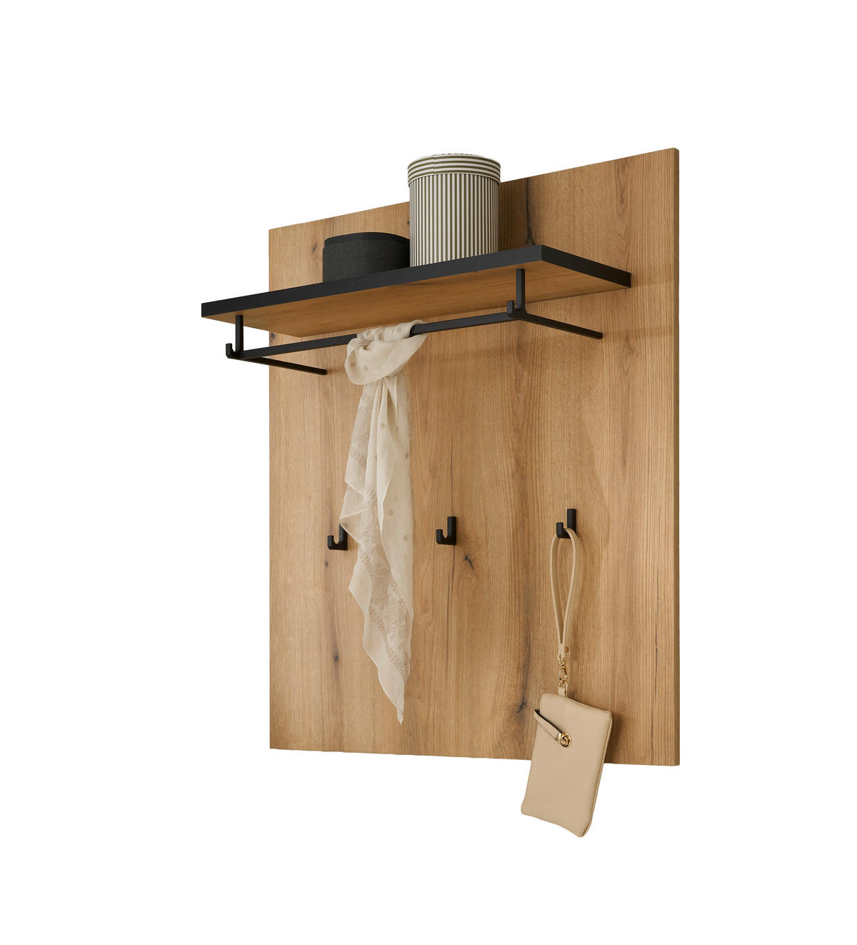 GARDEROBENPANEEL  in 79/89/25 cm  - Eichefarben/Anthrazit, MODERN, Holzwerkstoff (79/89/25cm) - MID.YOU