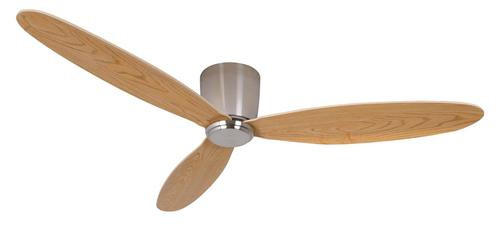 DECKENVENTILATOR 132/19 cm   - Chromfarben/Teakfarben, Basics, Holzwerkstoff/Kunststoff (132/19cm)
