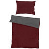 BETTWÄSCHE Makosatin 200/200 cm  - Dunkelrot, KONVENTIONELL, Textil (200/200cm) - Kaeppel