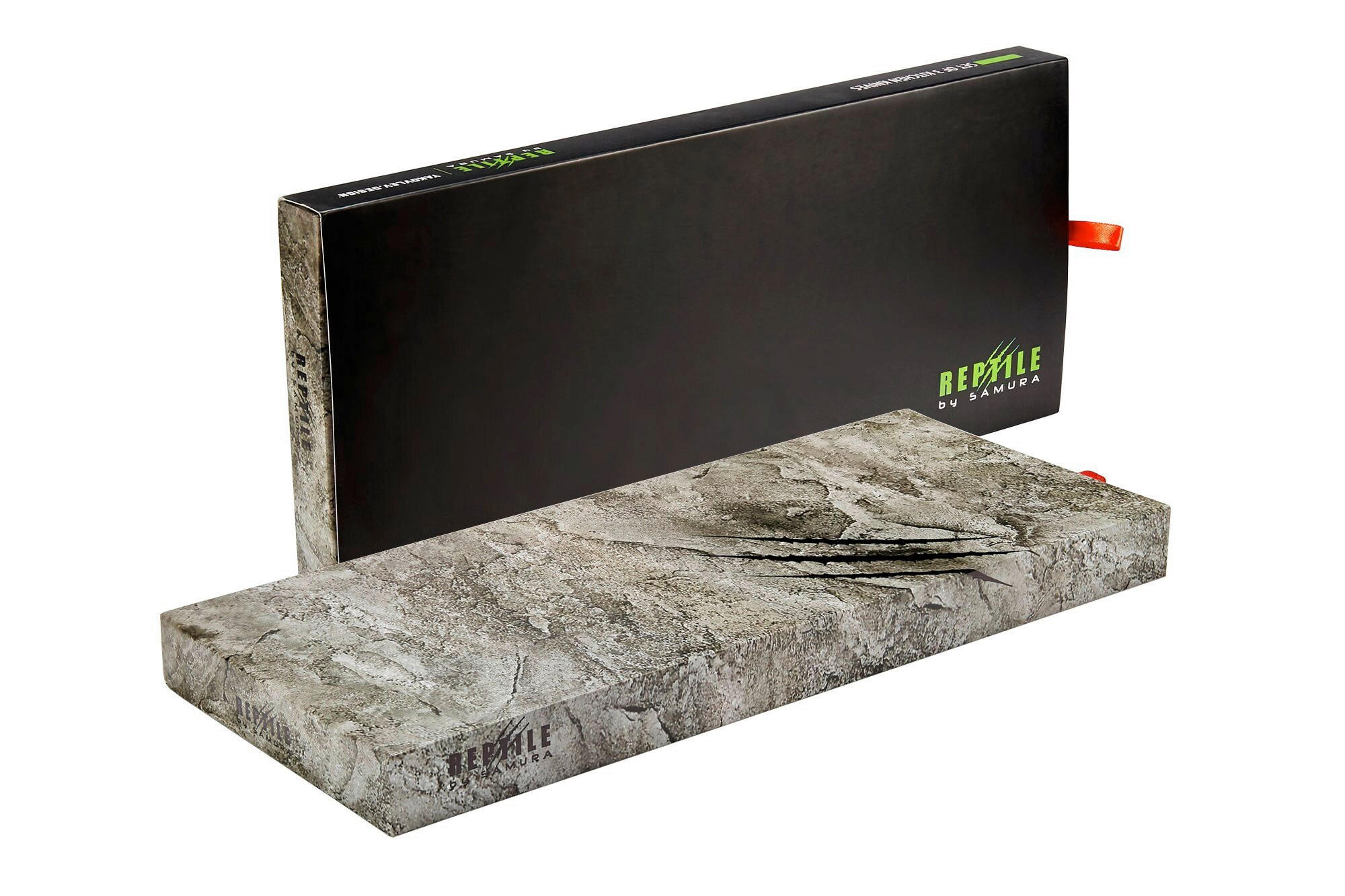 SET NOŽEV  REPTILE 3-delni - srebrne barve, Basics, kovina - Samura