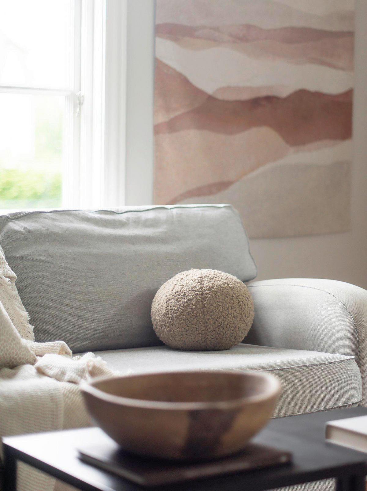 ZIERKISSEN  25/25 cm   - Braun, Basics, Textil (25/25cm)