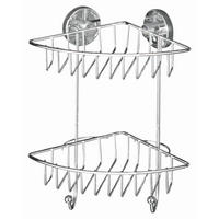DUSCHREGAL - Chromfarben, Basics, Metall (22,5/29,5/16cm) - Wenko