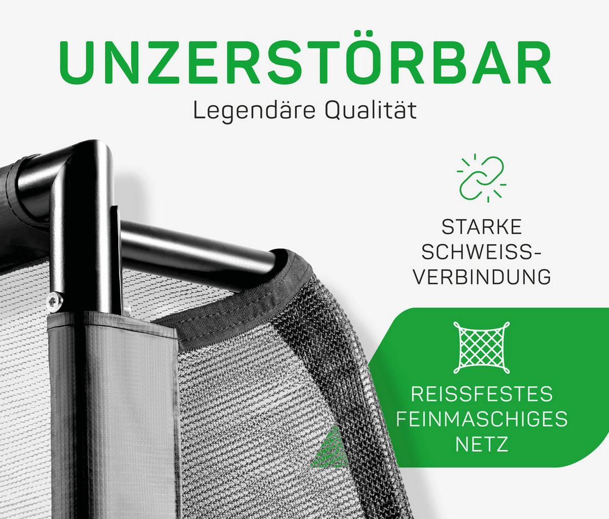 FUßBALLTOR - Schwarz, KONVENTIONELL, Kunststoff/Metall (220/170/80cm) - Salta