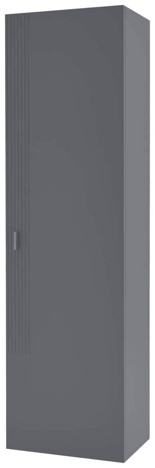 GARDEROBENSCHRANK 52/182/36 cm  - Alufarben/Grau, Design, Holzwerkstoff/Metall (52/182/36cm) - Dieter Knoll