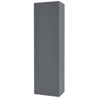 GARDEROBENSCHRANK  in 52/182/36 cm  - Alufarben/Grau, Design, Holzwerkstoff/Metall (52/182/36cm) - Dieter Knoll