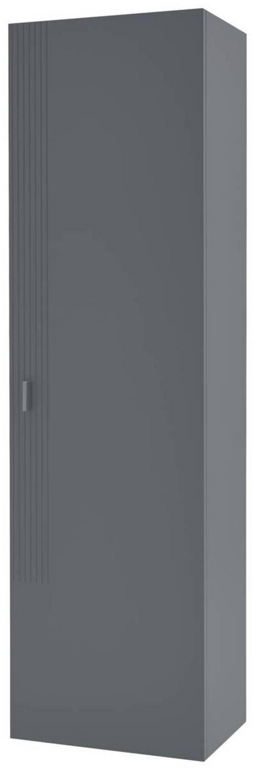 GARDEROBENSCHRANK  in 52/182/36 cm  - Alufarben/Grau, Design, Holzwerkstoff/Metall (52/182/36cm) - Dieter Knoll