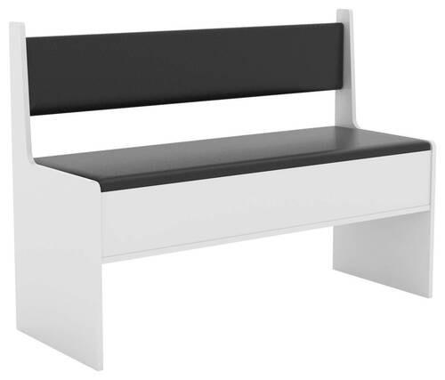 SITZBANK 110/80/42 cm Weiß  - Weiß, MODERN (110/80/42cm) - MID.YOU