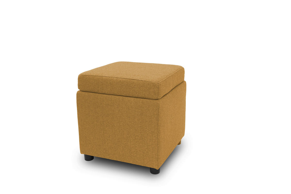 SITZBOX Uni  - Gelb/Schwarz, Design, Kunststoff/Textil (45/47/45cm) - LOOKS by W.Joop