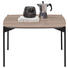 COUCHTISCH Eiche furniert quadratisch Eichefarben, Schwarz - Eichefarben/Schwarz, Design, Holz/Metall (65/65/42cm) - Venjakob COUCHTISCH Eiche furniert quadratisch Eichefarben, Schwarz - Eichefarben/Schwarz, Design, Holz/Metall (65/65/42cm) - Venjakob