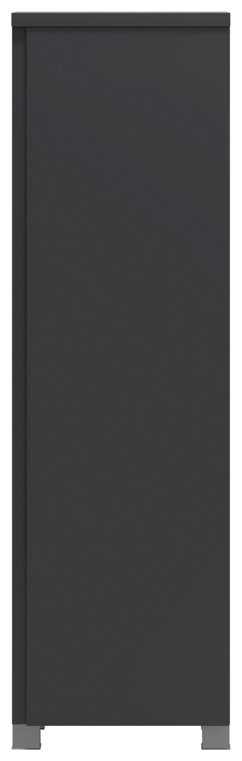 MIDISCHRANK 40/130/35 cm  - Silberfarben/Graphitfarben, Modern, Holzwerkstoff/Kunststoff (40/130/35cm) - Held