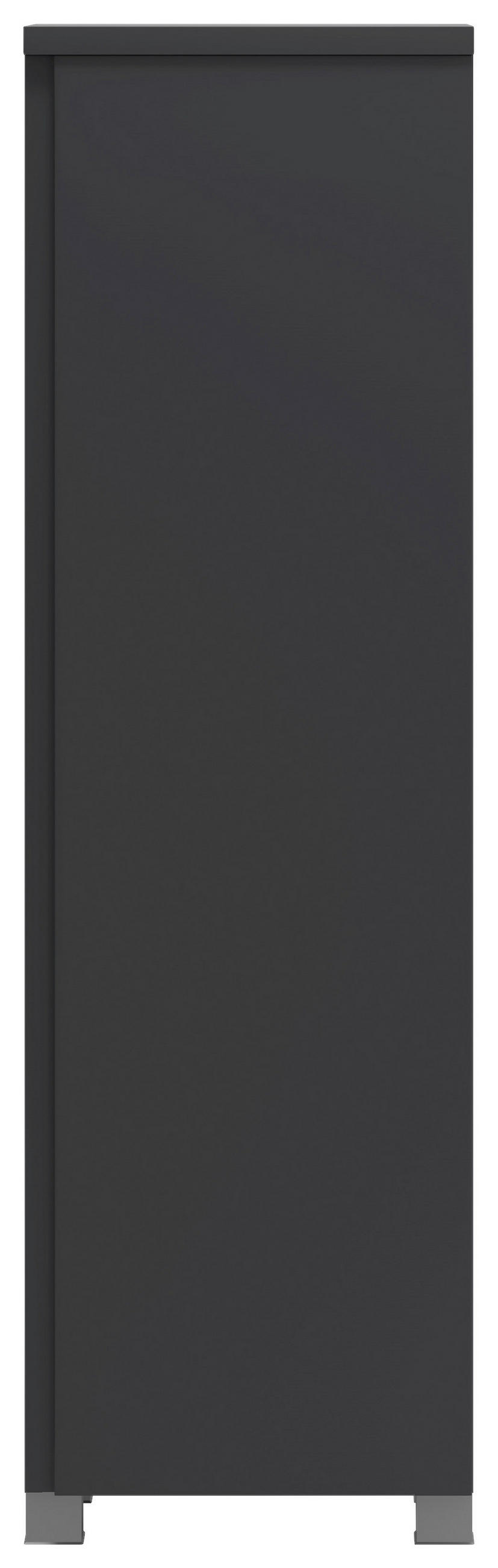 Thumbnail - Held Midischrank, Graphit, Grau, Holzwerkstoff, 4 Fächer, 40x130x35 cm, Made in Germany, hängend, stehend, Badezimmer, B...